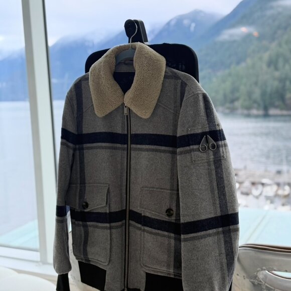 MEN'S MOOSE KNUCKLES WOOL JACKET - Picture 2 of 8